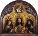 virgin mary christ blessing and saint john the baptist